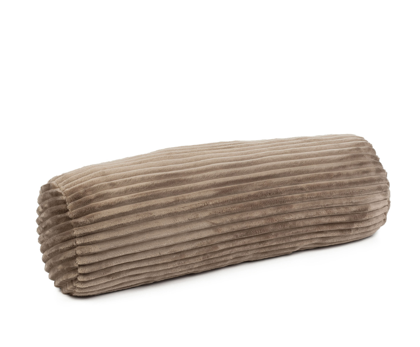 Coussin cylindrique (rempli) Cord Optik 70x22 taupe
