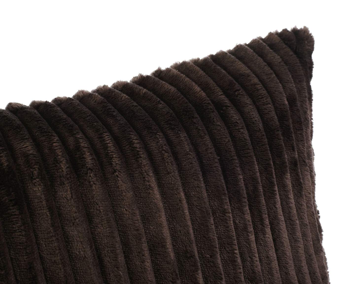 Coussin (rempli) Cord Optik 50x50 brun foncé