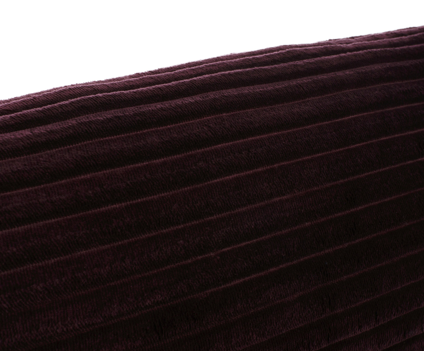 Coussin cylindrique (rempli) Cord Optik 70x22 mûre