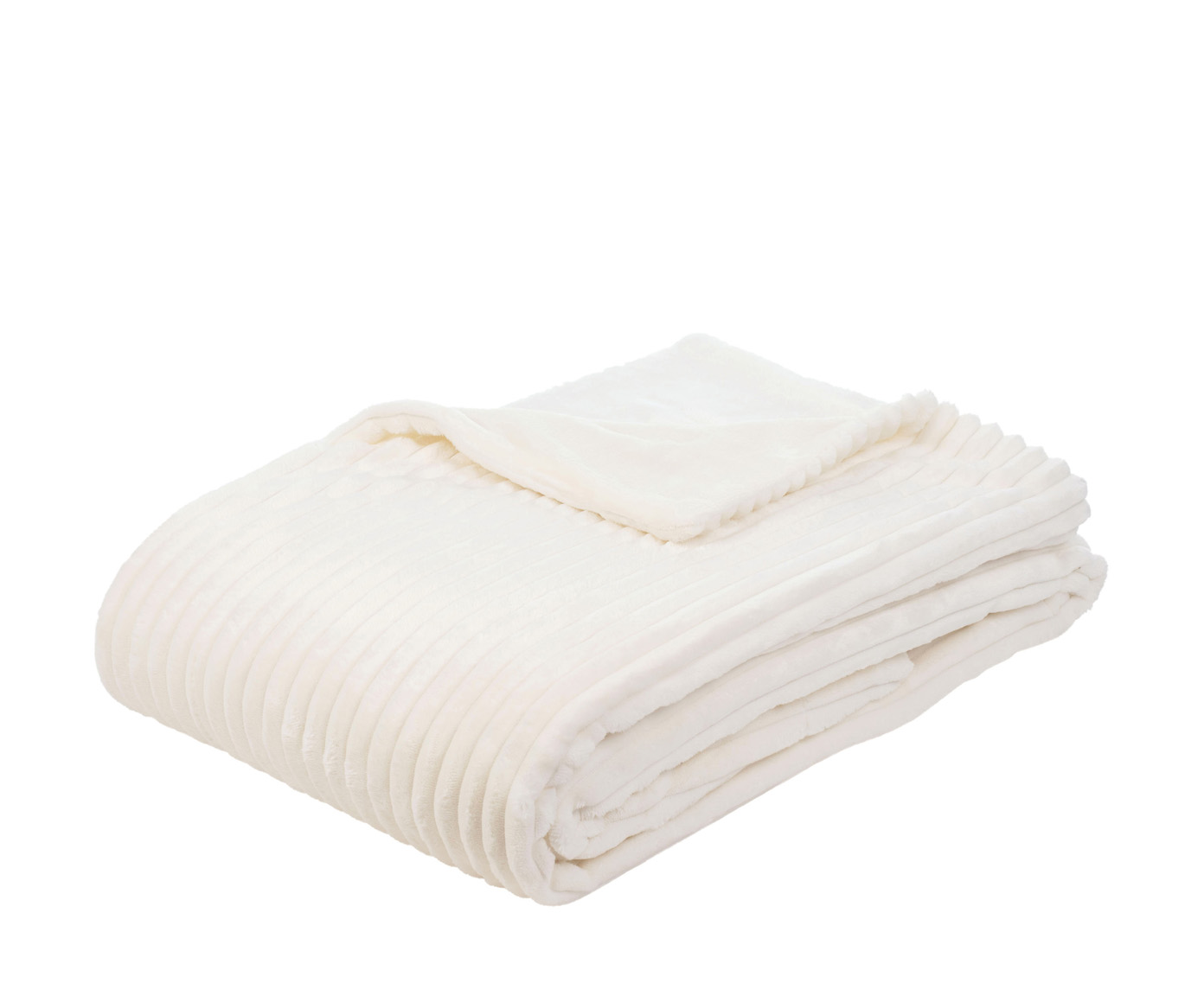 Plaids Cord Optik 150x200 blanc cassé