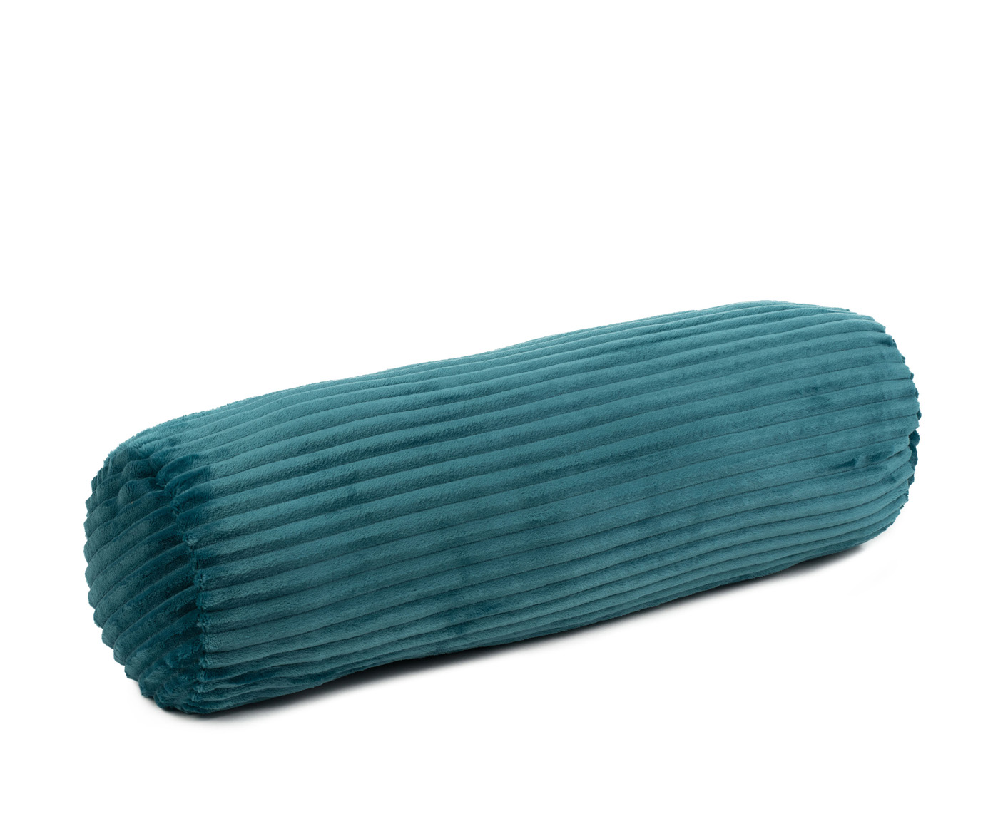 Coussin cylindrique (rempli) Cord Optik 70x22 pétrole