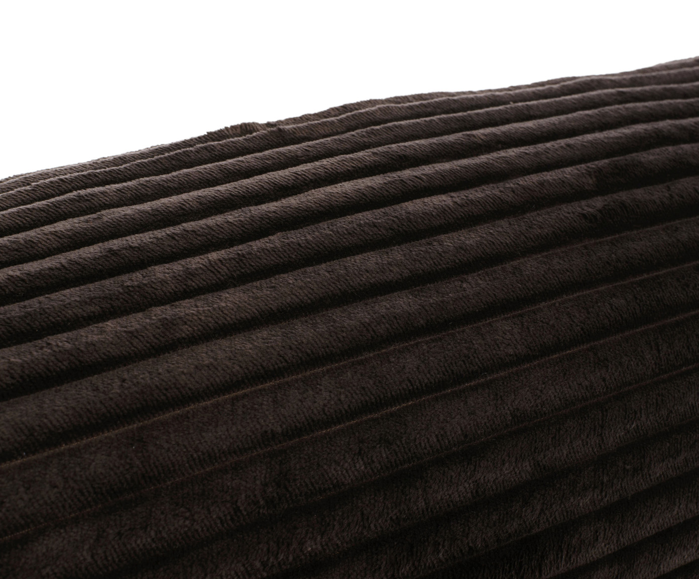 Coussin cylindrique (rempli) Cord Optik 70x22 brun foncé