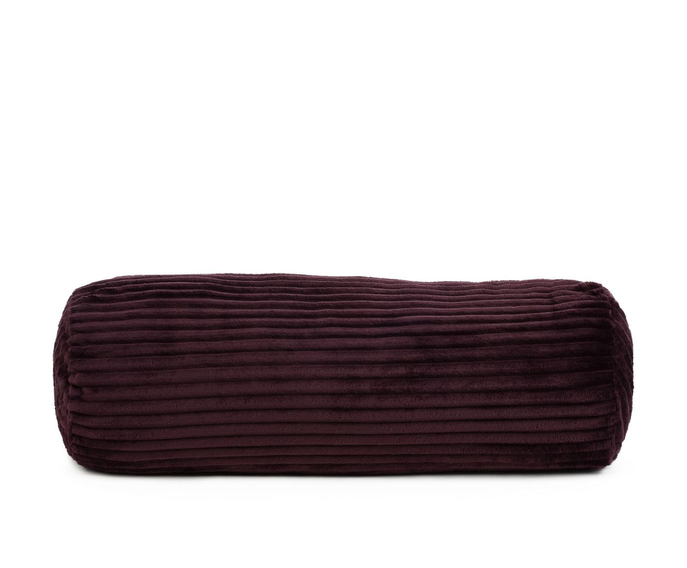 Coussin cylindrique (rempli) Cord Optik 70x22 mûre