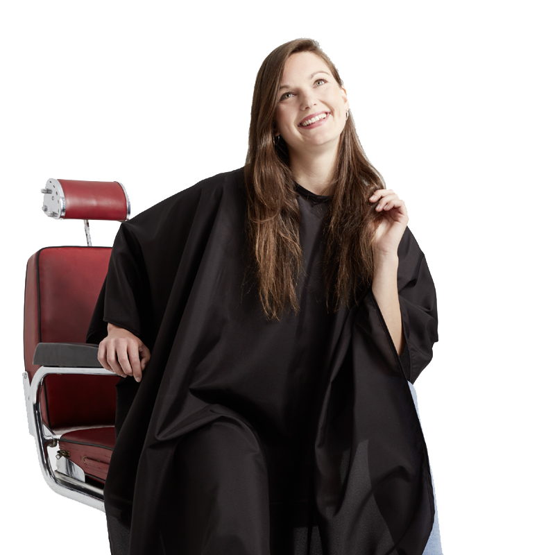 Cape de coiffure Prestige 137x150 noire