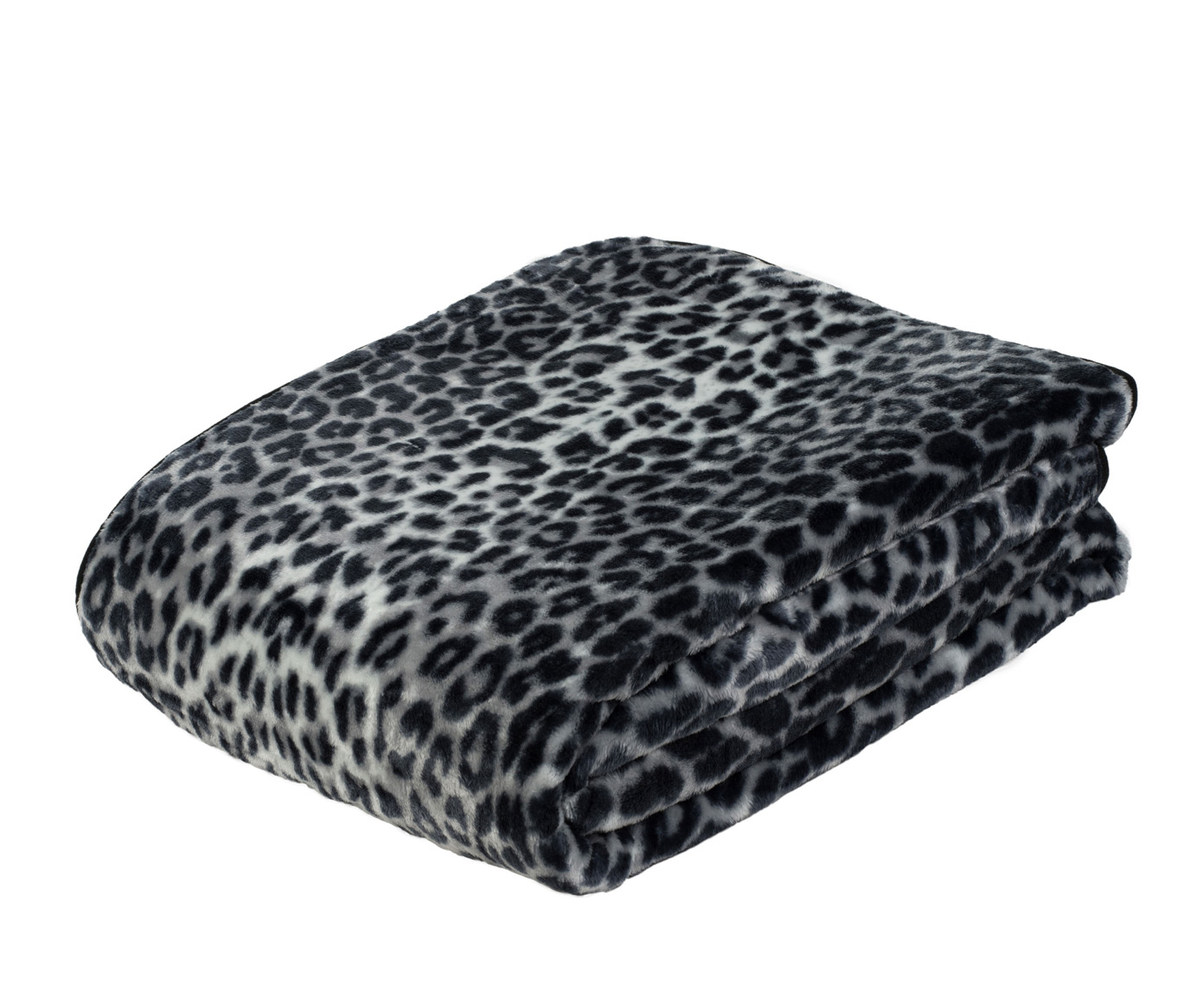 Plaids Cashmere Feeling 150x200 Léopard neige argent